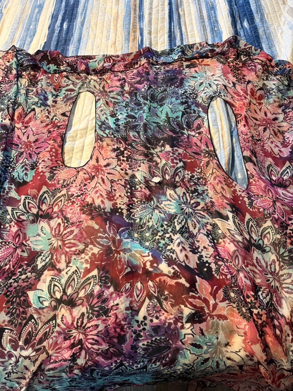 Floral Multicolor Lightweight Women's Wrap Scarf